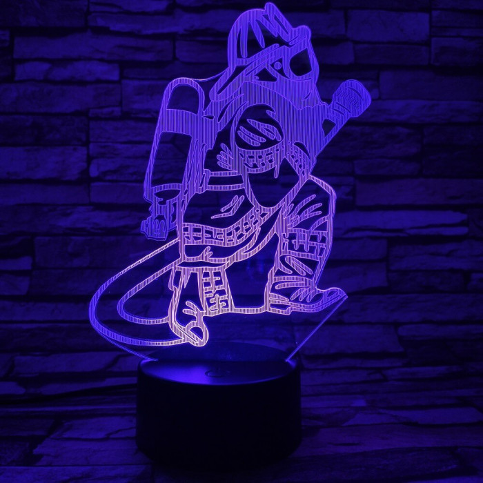 Tűzoltó  7 színű 3D led lámpa
