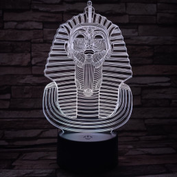 Fáraó 7 színű 3D led lámpa