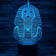 Fáraó 7 színű 3D led lámpa