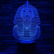 Fáraó 7 színű 3D led lámpa