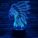 Indián 7 színű 3D led lámpa