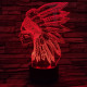 Indián 7 színű 3D led lámpa