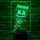 Fortnite 7 színű 3D led lámpa