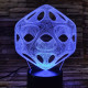 Nonfiguratív 7 színű 3D led lámpa