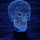 Koponya 3D led lámpa