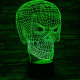 Koponya 3D led lámpa