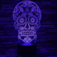 Koponya 3D led lámpa