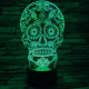 Koponya 3D led lámpa