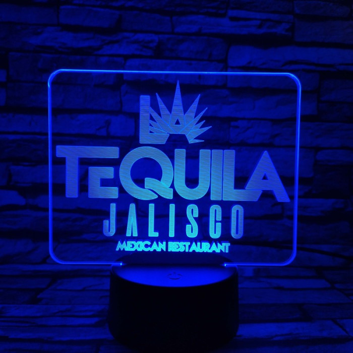 Mexikói étterem 7 színű 3D led lámpa