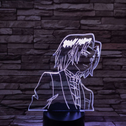 Naruto 7 színű 3D led lámpa