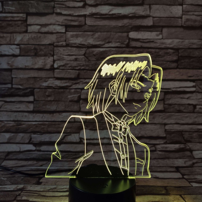 Naruto 7 színű 3D led lámpa