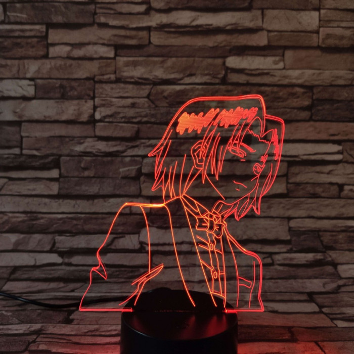 Naruto 7 színű 3D led lámpa