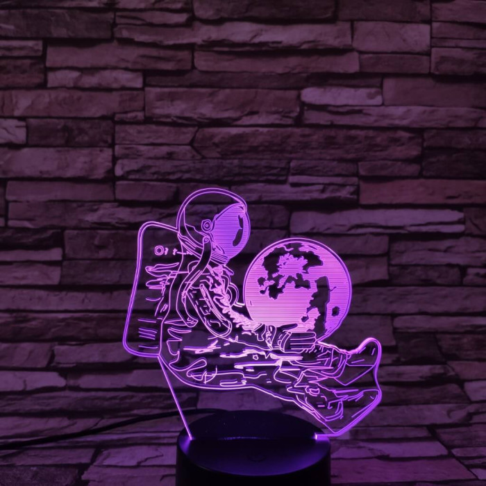 Asztronauta 7 színű  3D led lámpa