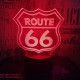 66 Road  3D led lámpa