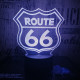 66 Road  3D led lámpa