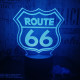66 Road  3D led lámpa