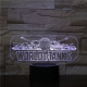 World of Tanks 3D led lámpa
