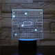 Packman  7 színű 3D led lámpa
