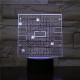 Packman  7 színű 3D led lámpa