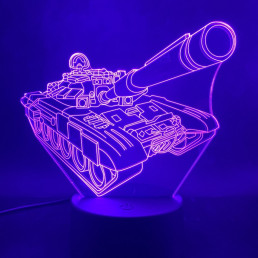 Tank 7 színű 3D led lámpa