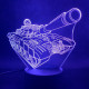Tank 7 színű 3D led lámpa