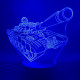 Tank 7 színű 3D led lámpa