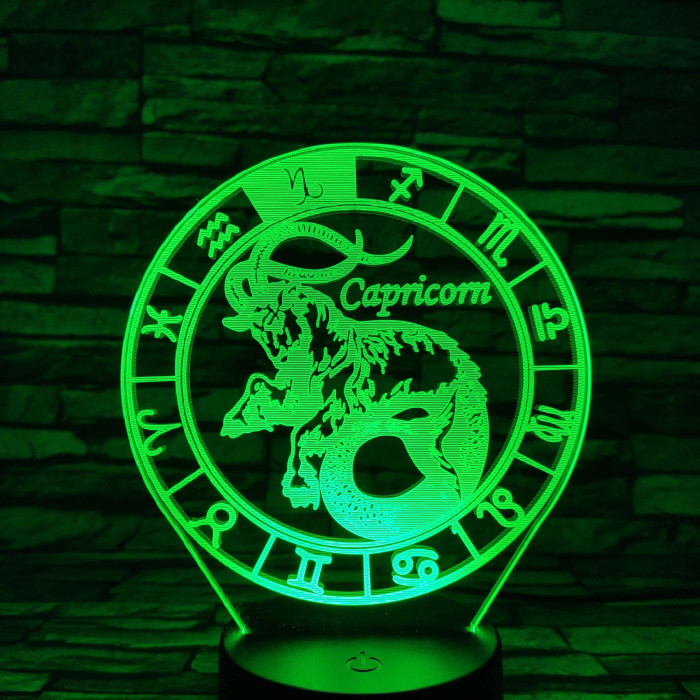 Bak Horoszkóp 7 színű 3D led lámpa