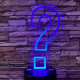 Kérdőjel 7 színű 3D led lámpa