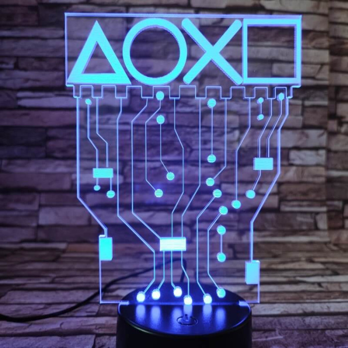 Indulhat a játék 7 színű 3D led lámpa