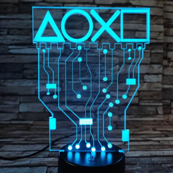 Indulhat a játék 7 színű 3D led lámpa