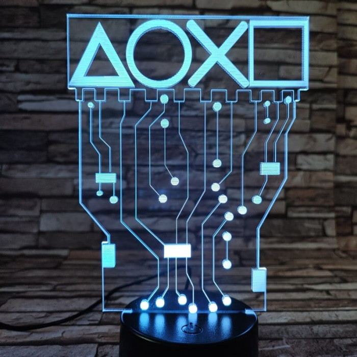 Indulhat a játék 7 színű 3D led lámpa