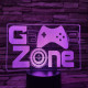 Game Zone 7 színű 3D led lámpa