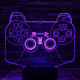 Kontroller 7 színű 3D led lámpa