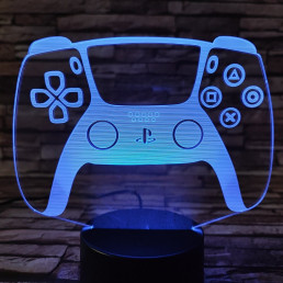 Kontroller Ps5 7 színű 3D led lámpa