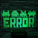 ERROR 7 színű 3D led lámpa