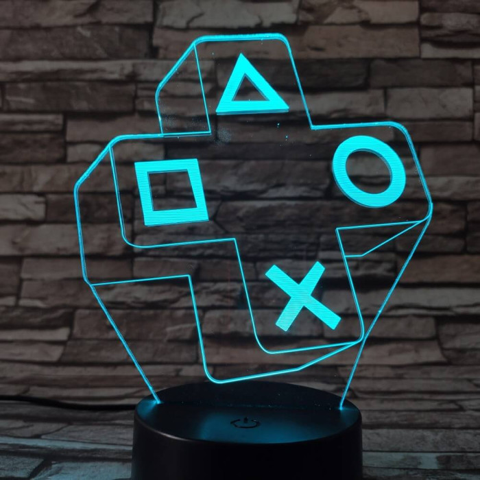 Konzolvilág 7 színű 3D led lámpa