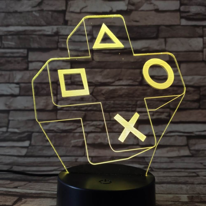 Konzolvilág 7 színű 3D led lámpa