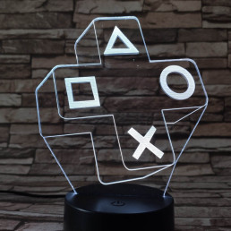 Konzolvilág 7 színű 3D led lámpa