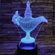 Csodalámpa 7 színű 3D led lámpa