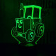Gyerek Traktor 7 színű 3D led lámpa