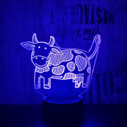 Boci 7 színű 3D led lámpa