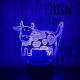 Boci 7 színű 3D led lámpa