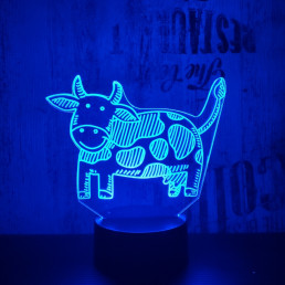 Boci 7 színű 3D led lámpa