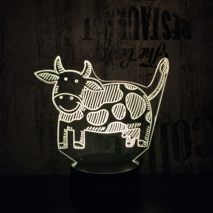 Boci 7 színű 3D led lámpa