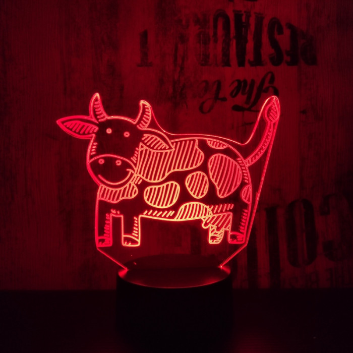 Boci 7 színű 3D led lámpa