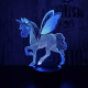 Kicsi pegazus 7 színű 3D led lámpa