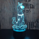 Scooby-Doo 7 színű 3D led lámpa