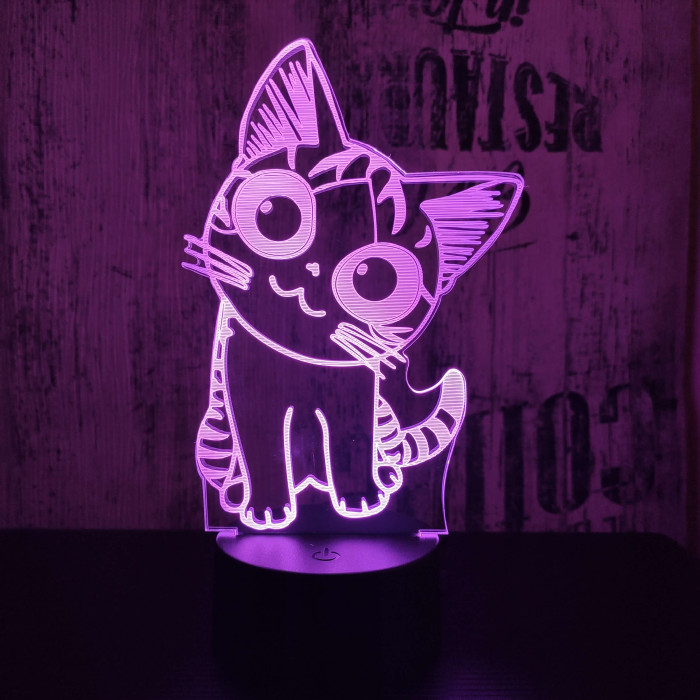 Cica 2 3D led lámpa