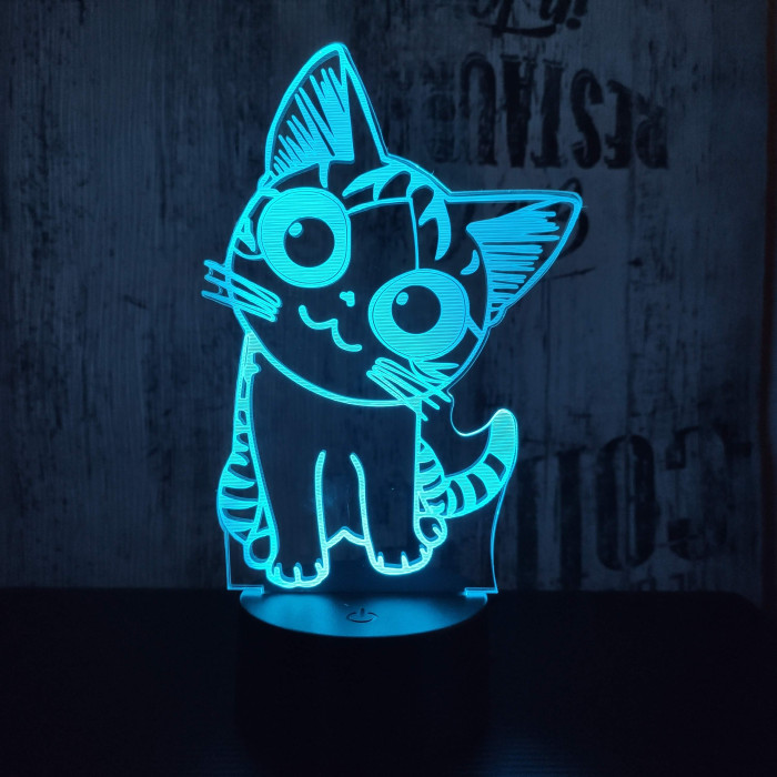 Cica 2 3D led lámpa