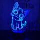 Cica 2 3D led lámpa